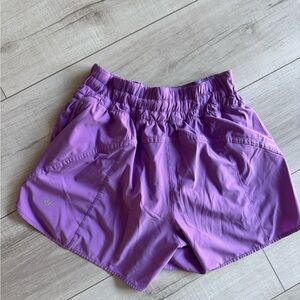 lululemon athletica Women's Purple Shorts- track that high rise